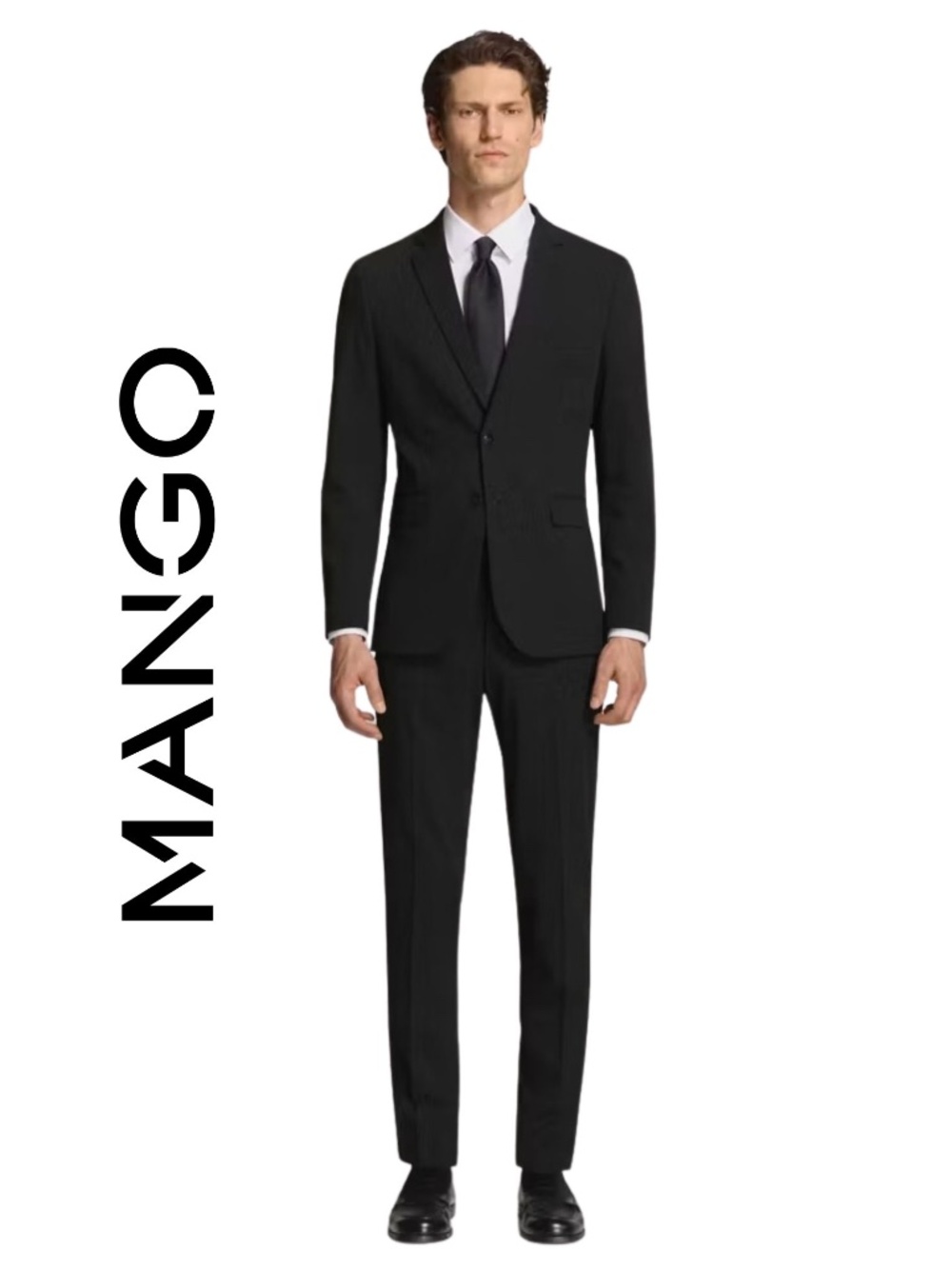Mango Men’s Black Super Slim Fit Suit - NWT